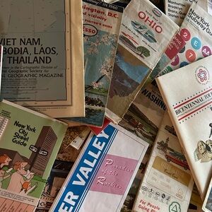Vintage Travel Map Collection